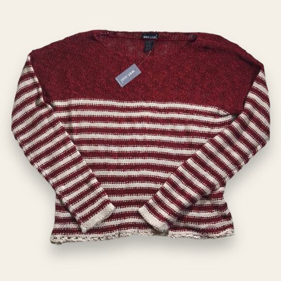 NWT Wet Seal candy cane christmas sweater - Picture 1 of 6